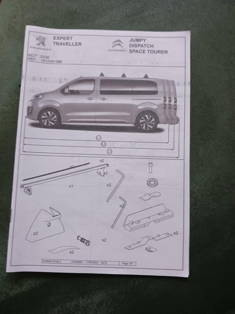 3x Dakdragers Peugeot-Citroën, Auto diversen, Handleidingen en Instructieboekjes, Ophalen