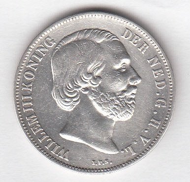 Willem III - 1 gulden 1854 nagenoeg Pr -Sch.607, Verzenden, Koning Willem III, 1 gulden, Zilver