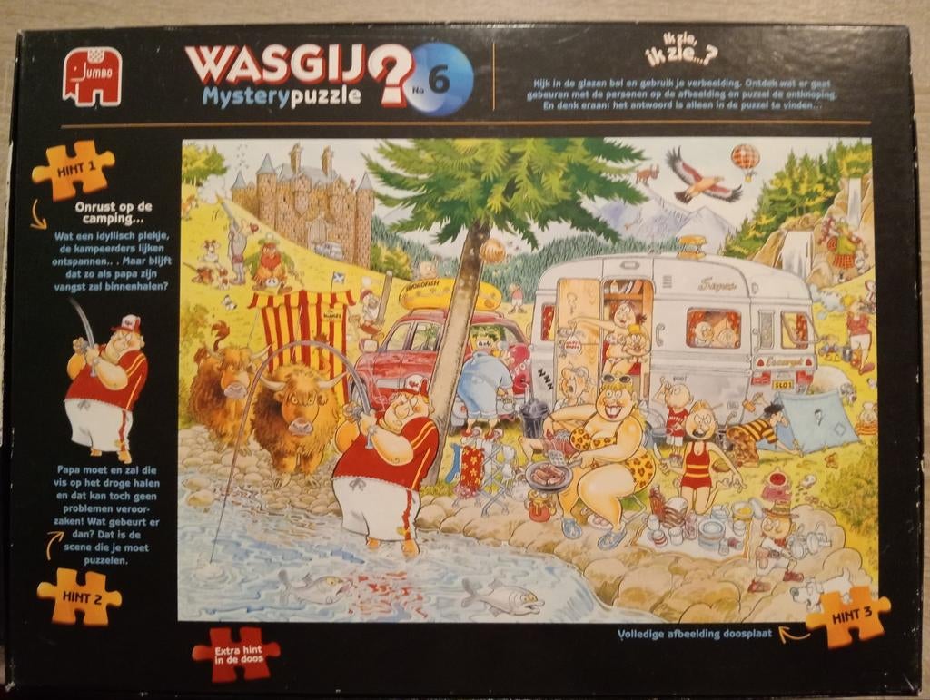 Wasgij mistery puzzel 6, Ophalen of Verzenden, 500 t/m 1500 stukjes, Zo goed als nieuw