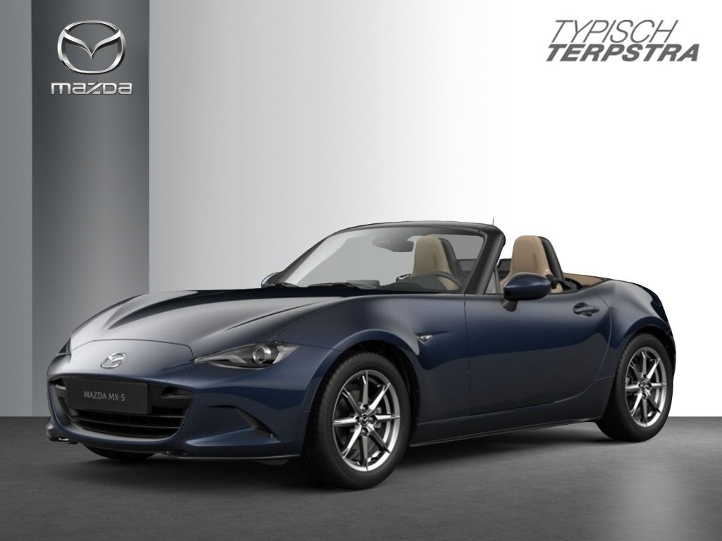 Mazda MX-5 SKYACTIV-G 132pk Kazari | Showroomaanbieding, 4 cilinders, Cabriolet, Blauw, 132 pk