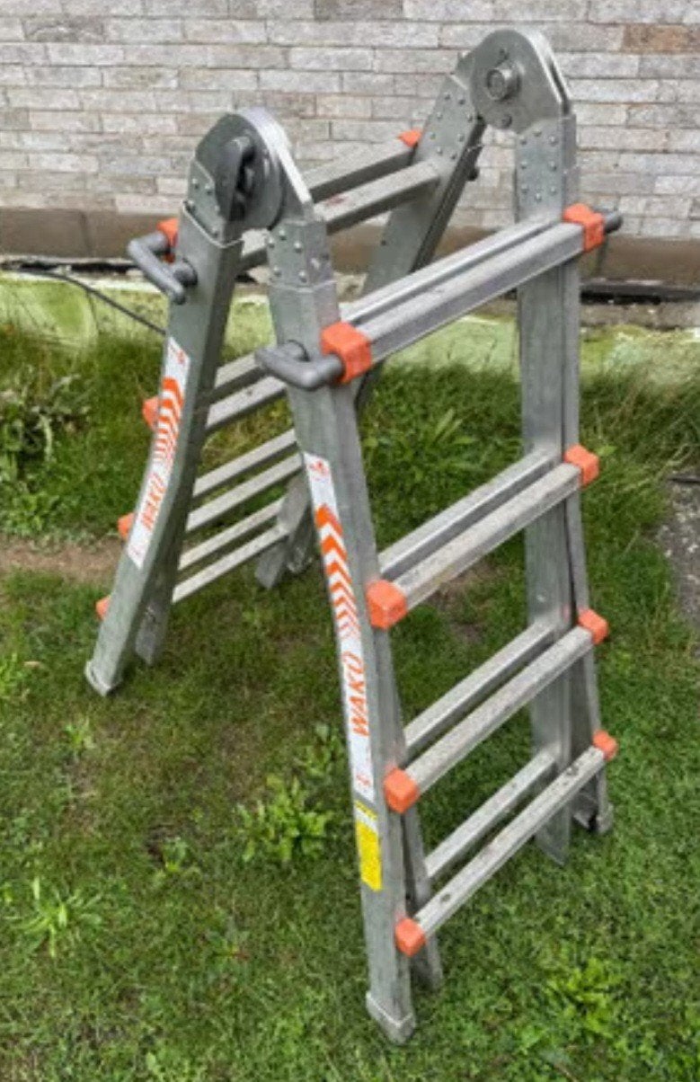 WAKU Opvouwbare Ladder - Multifunctioneel en Compact, Ophalen