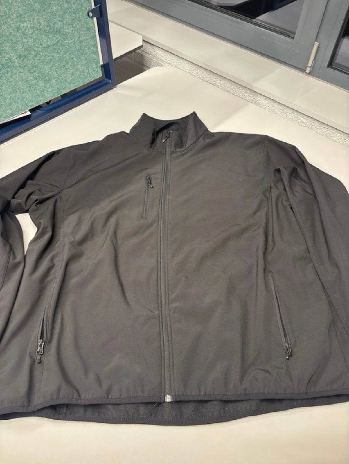 Zwarte softshell jas heren 4XL, Kleding | Heren, Ophalen of Verzenden, Nieuw, Overige maten, Zwart