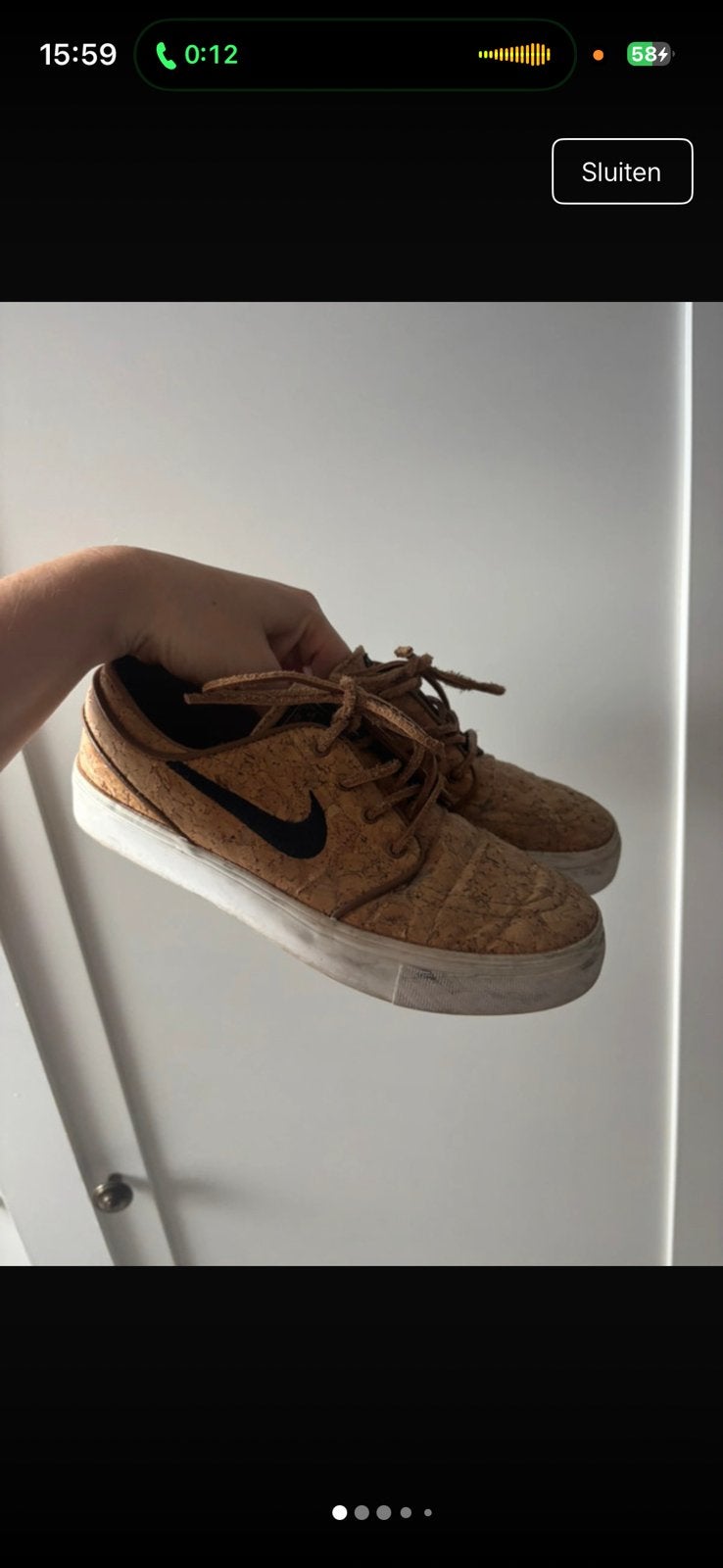 Nike SB Stefan Janoski Zoom Elite Cork, Bruin, Ophalen of Verzenden, Sneakers of Gympen, Gedragen