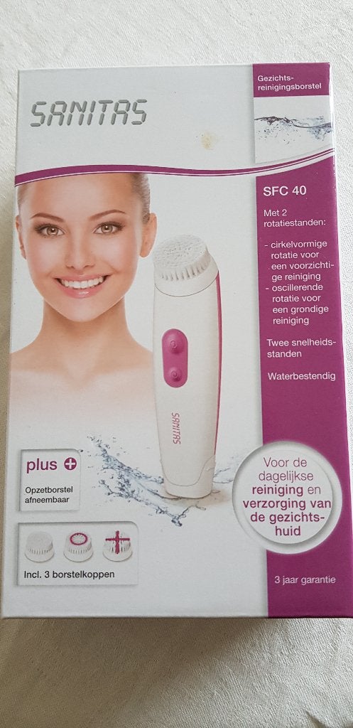 Sanitas SFC40 gezichtsreinigingsborstel Nieuw in seal, Witgoed en Apparatuur, Persoonlijke-verzorgingsapparatuur, Ophalen of Verzenden