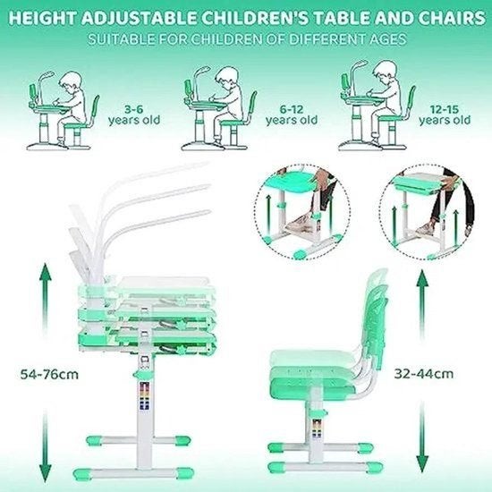 Kinderbureau en Stoel Set – Kindermeubel – Schrijftafel, Corvance B.V., Verzenden, Nieuw, Corvancebol@gmail.com