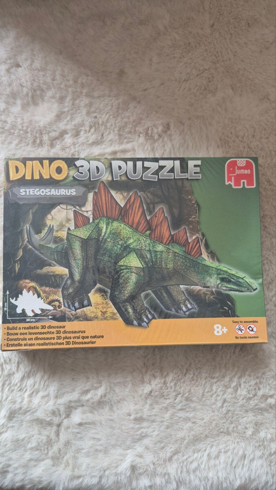Jumbo Dino 3D Puzzle Stegosaurus - Nieuw in verpakking, Ophalen of Verzenden, Meer dan 50 stukjes, Nieuw, 6 jaar of ouder
