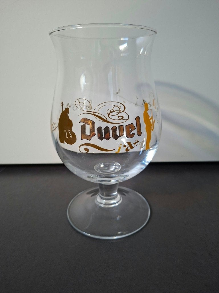 Duvel Jazz-glas ´contrabasist´, Verzenden, Zo goed als nieuw, Glas of Glazen, Overige merken