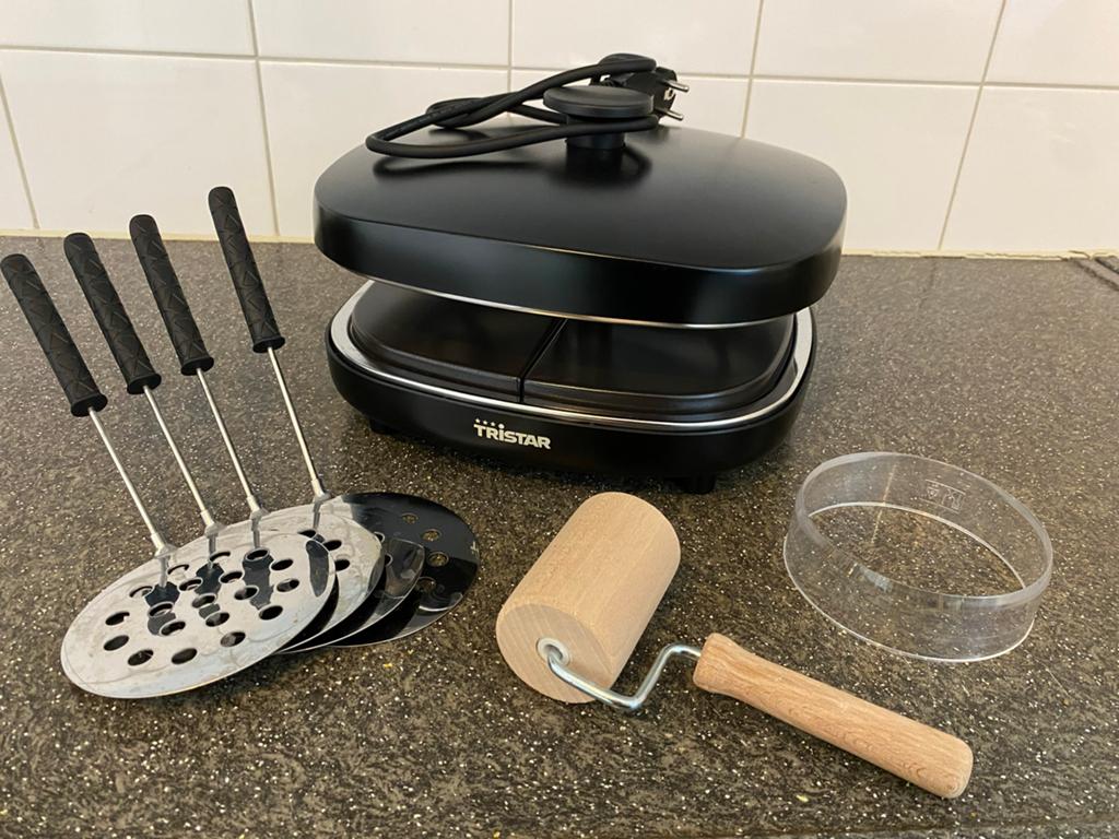 Tristar Pizza set, Witgoed en Apparatuur, Ophalen, Zo goed als nieuw, Tafelgrill