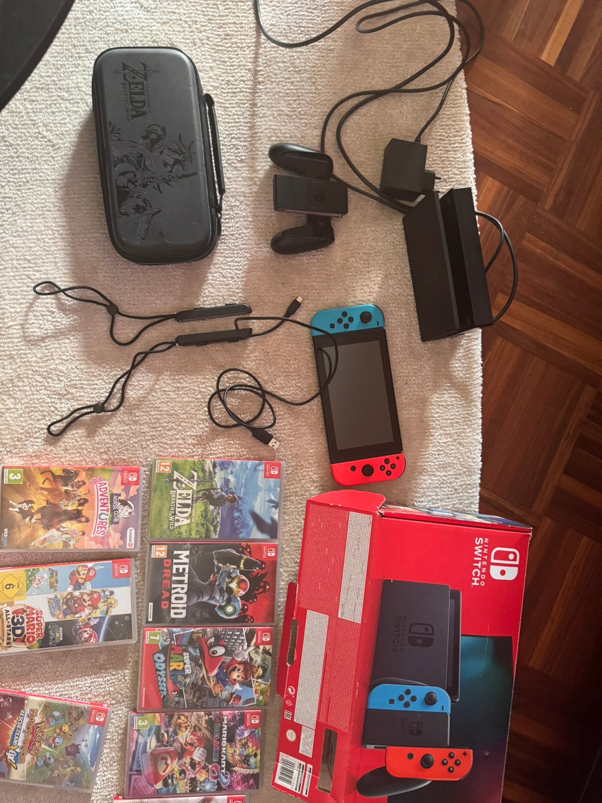 Nintendo switch hele set met veel games en online games, Ophalen of Verzenden, Zo goed als nieuw, Switch Original
