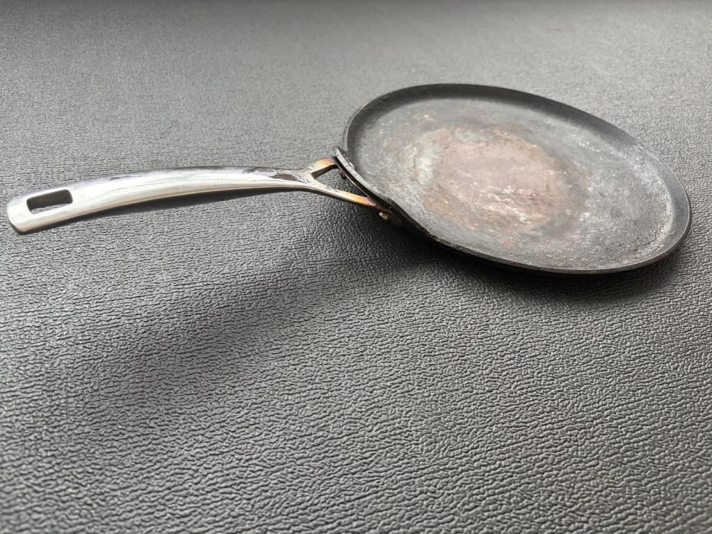La Creuset Pancake Pan 28cm, Ophalen, Gebruikt, Gietijzer, Keramische plaat