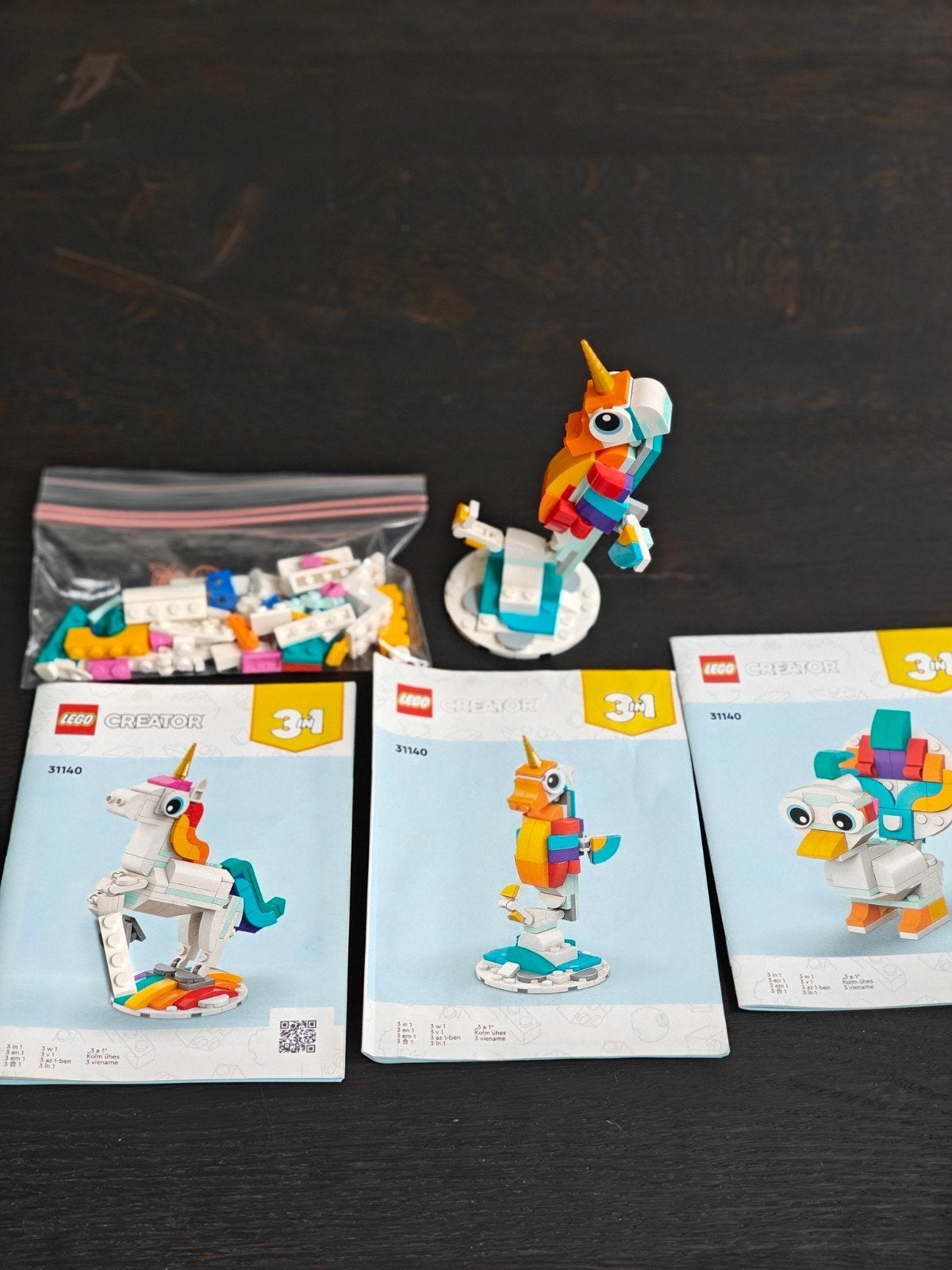 LEGO Creator 31140 Magisch Eenhoorn 3-in-1 set, Ophalen of Verzenden, Zo goed als nieuw