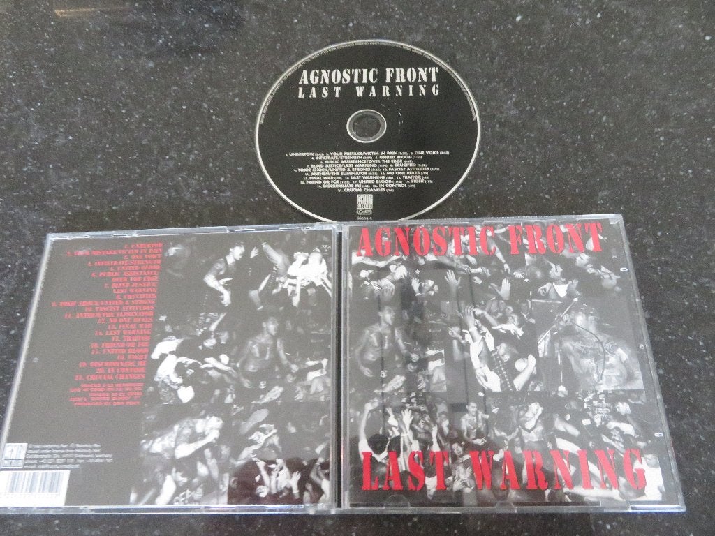 Agnostic Front – Last Warning, Cd's en Dvd's, Ophalen of Verzenden, Gebruikt, Thrash metal, Album