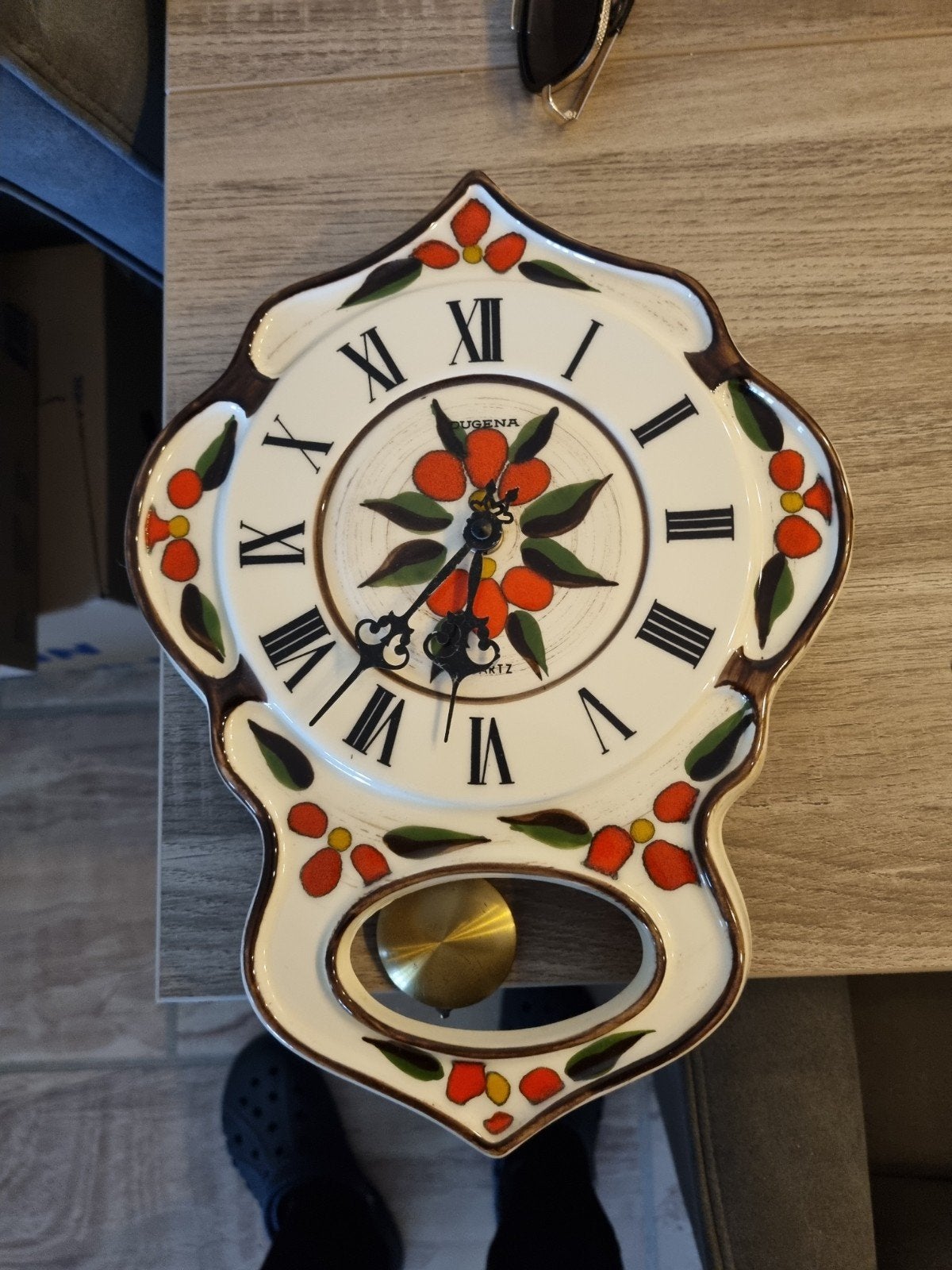 vinted oude keukenklok, Ophalen