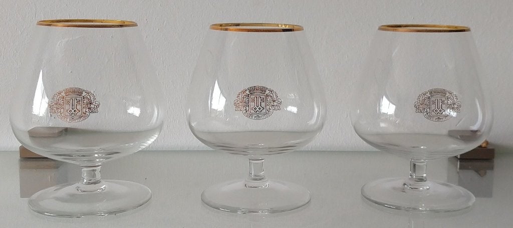 vintage cognac glazen, A kwaliteit, volgnr 28, Ophalen of Verzenden, Gebruikt, Overige typen