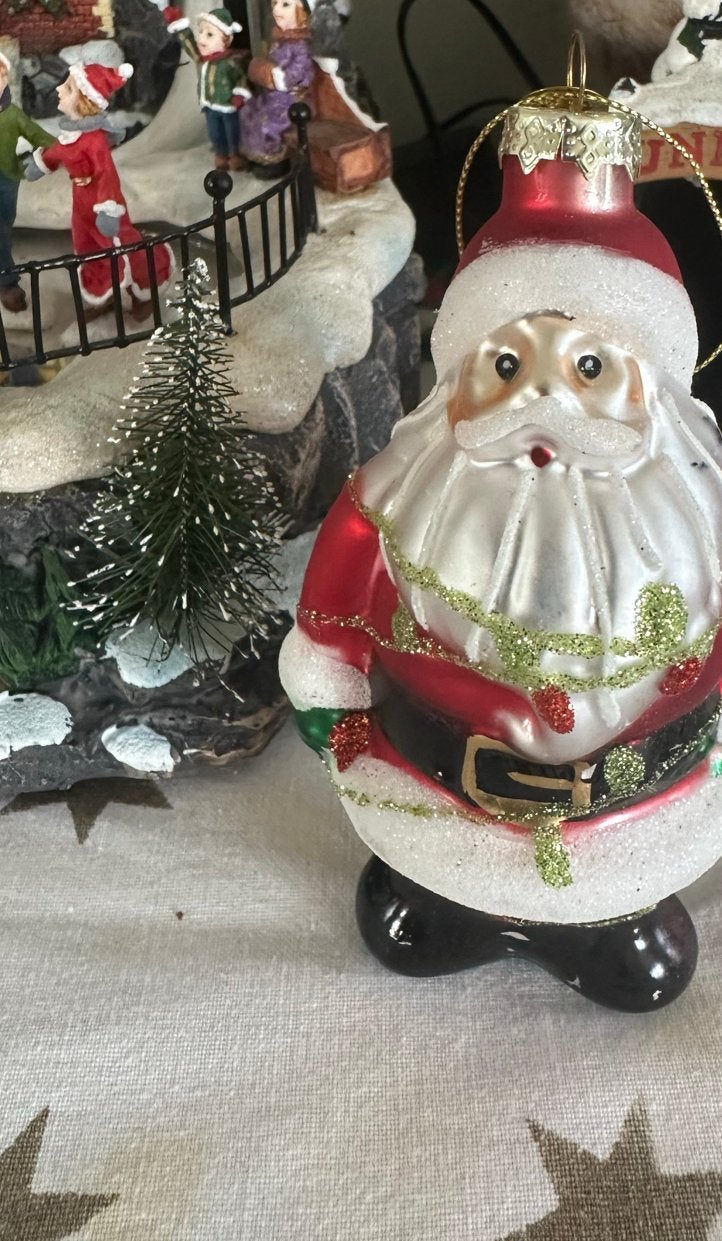 Kerstman van glas voor in de kerstboom, Diversen, Ophalen of Verzenden, Zo goed als nieuw