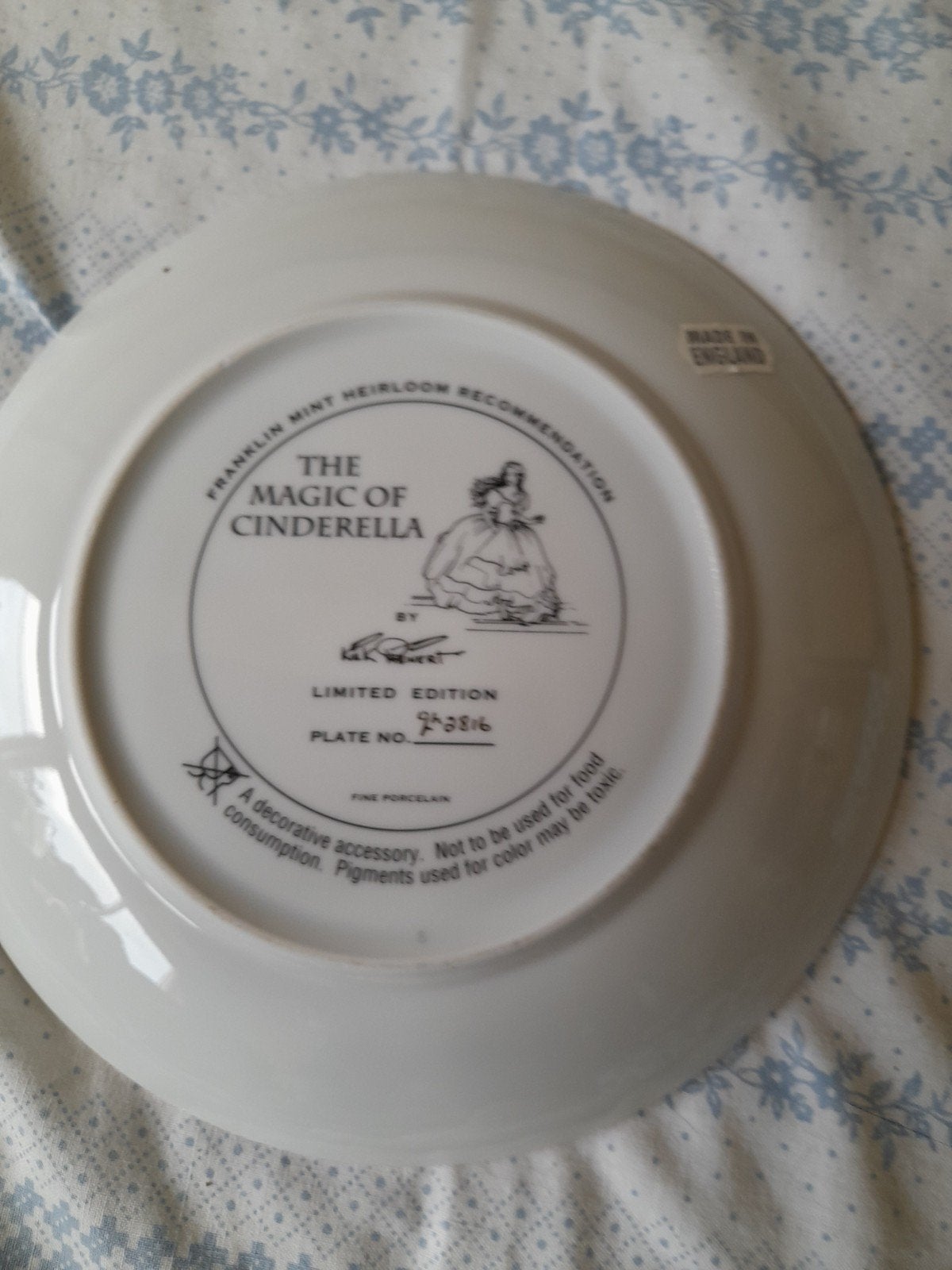 Franklin Mint "The Magic of Cinderella" Sierbord, Ophalen of Verzenden