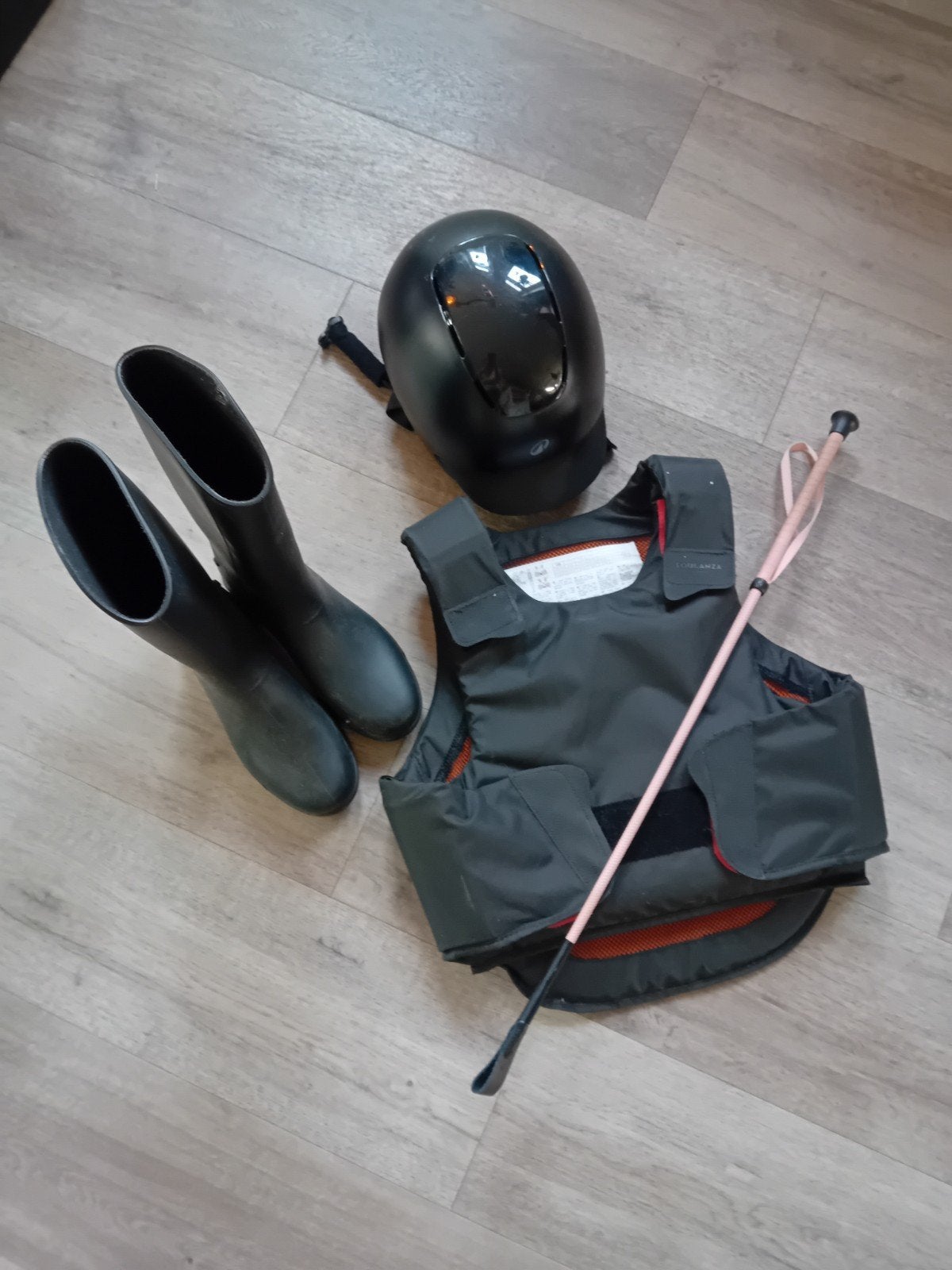 paardrij laarzen mt 35, besch. body mt 12-13 jr, cap 52-55cm, Dieren en Toebehoren, Ophalen, Zo goed als nieuw