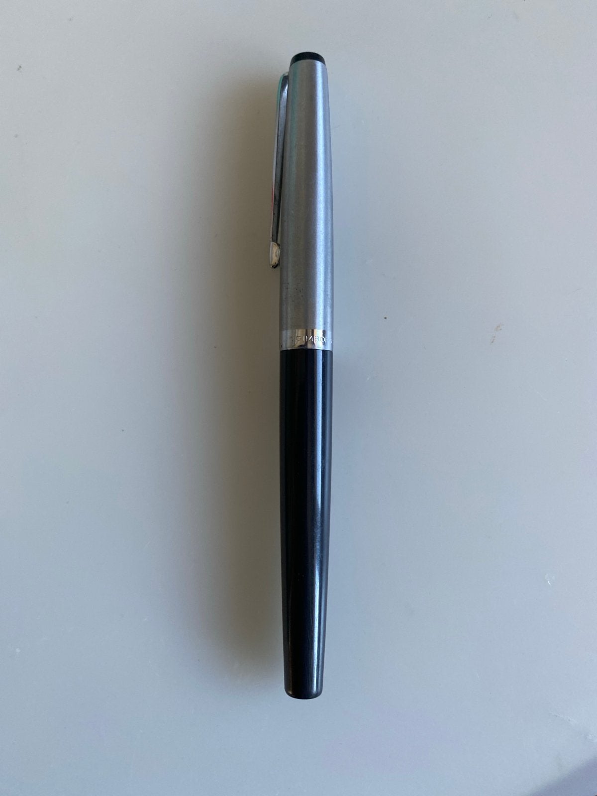 Gimborn Vulpen - Zwart/Zilver - Gebruikt, Verzamelen, Pennenverzamelingen, Overige merken, Gebruikt, Met doosje, Ophalen of Verzenden