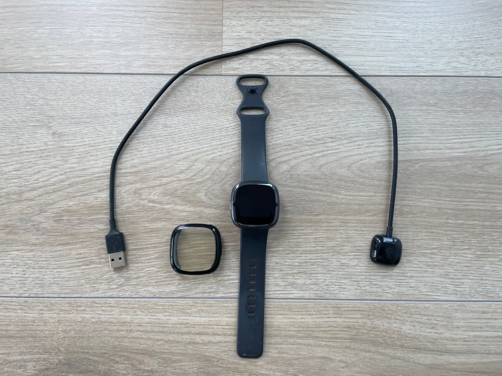 Fitbit Sense 2 inclusief beschermkapje, Ophalen of Verzenden, Gebruikt, Zwart, Android