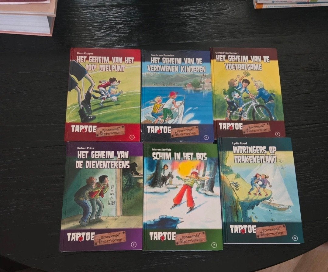 6 Taptoe spannende kinderboeken gratis op te halen, Boeken, Ophalen of Verzenden, Gelezen, Fictie algemeen