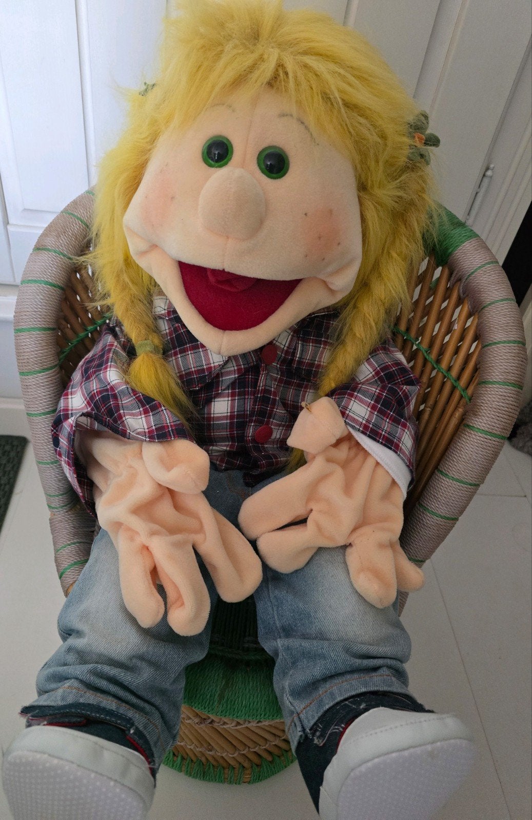 Living Puppets handpop met accessoires, Ophalen of Verzenden, Zo goed als nieuw, Overige typen
