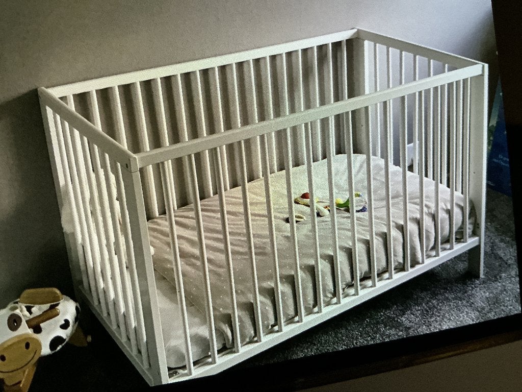 Wit kinderledikant, Kinderen en Baby's, Babywiegjes en Ledikanten, Ophalen, Zo goed als nieuw, Ledikant