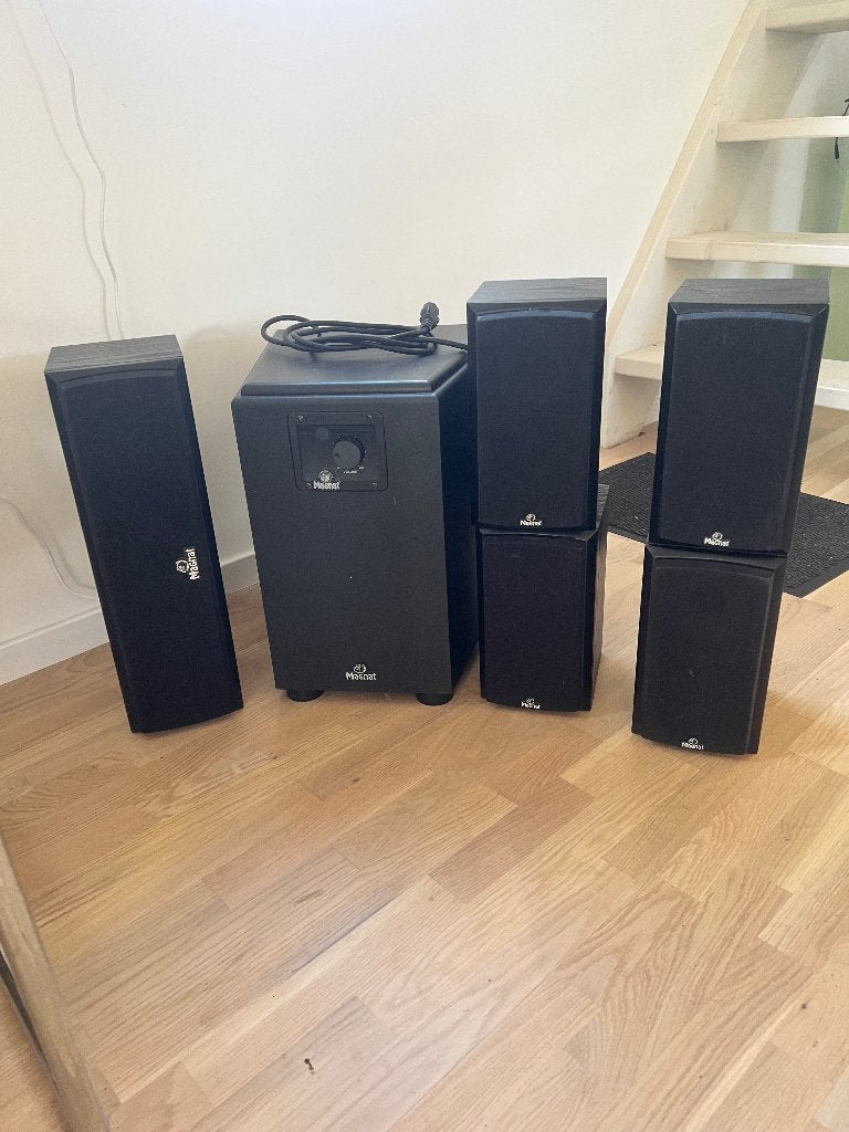 Magnat Vector Needle complete 5.1 surround set, Gebruikt, 70 watt of meer, 5.1-systeem, Overige spelers