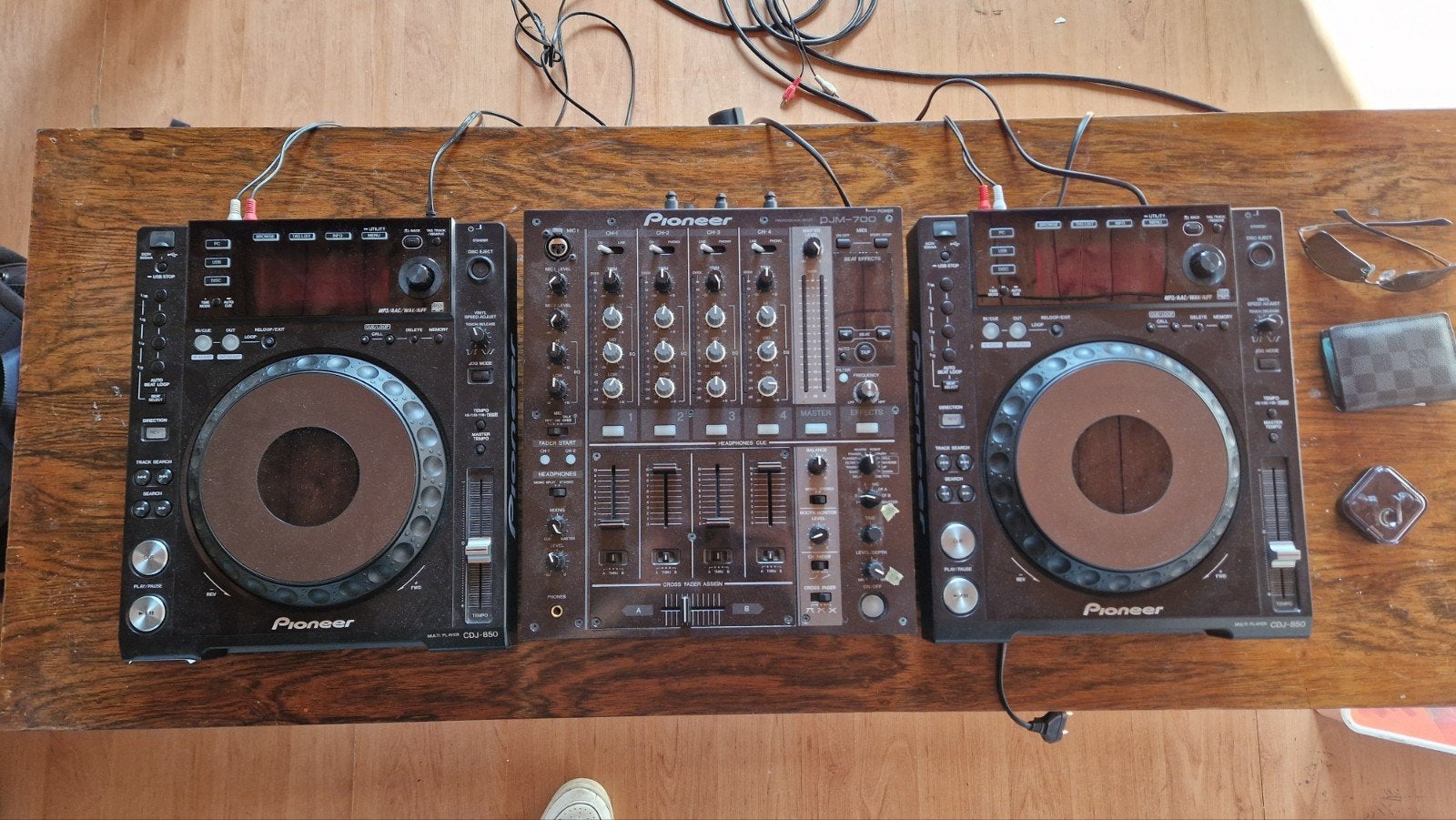 Pioneer 2x CDJ-850 & DJM-700, Ophalen, Gebruikt, Dj-set, Pioneer