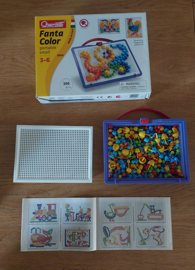 Quercetti Fanta Color Prikbord, Ophalen, Zo goed als nieuw, Puzzelen