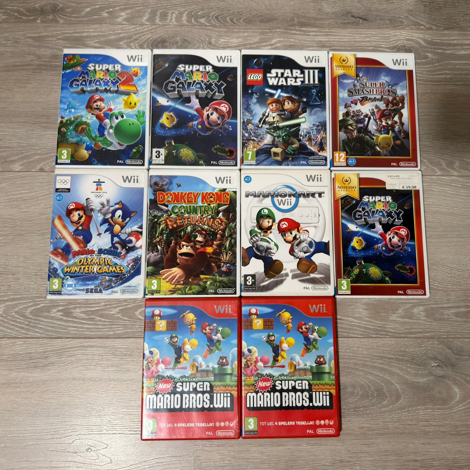 Nintendo Wii Games - 10 stuks (Mario, Star Wars, etc), Ophalen of Verzenden, Zo goed als nieuw, Sport, 3 spelers of meer