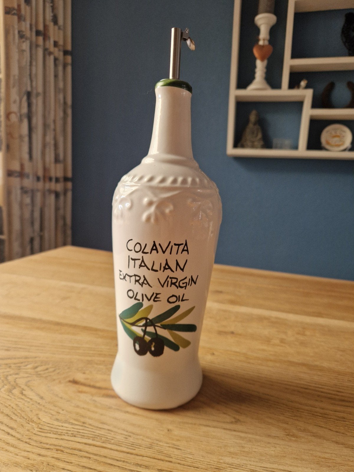 Olijfolie fles, Ophalen of Verzenden, Aardewerk, Overige stijlen, Overige typen