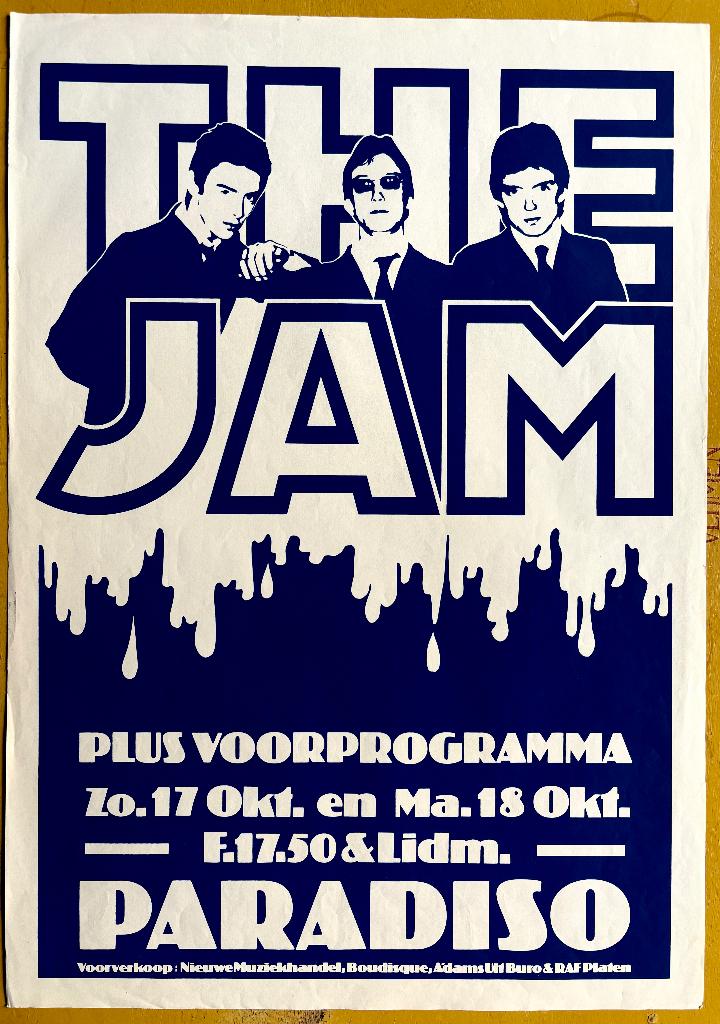 The Jam Paradiso, 17 & 18 okt 1982. Martin Kaye, Verzamelen, Ophalen of Verzenden, Boek, Tijdschrift of Artikel