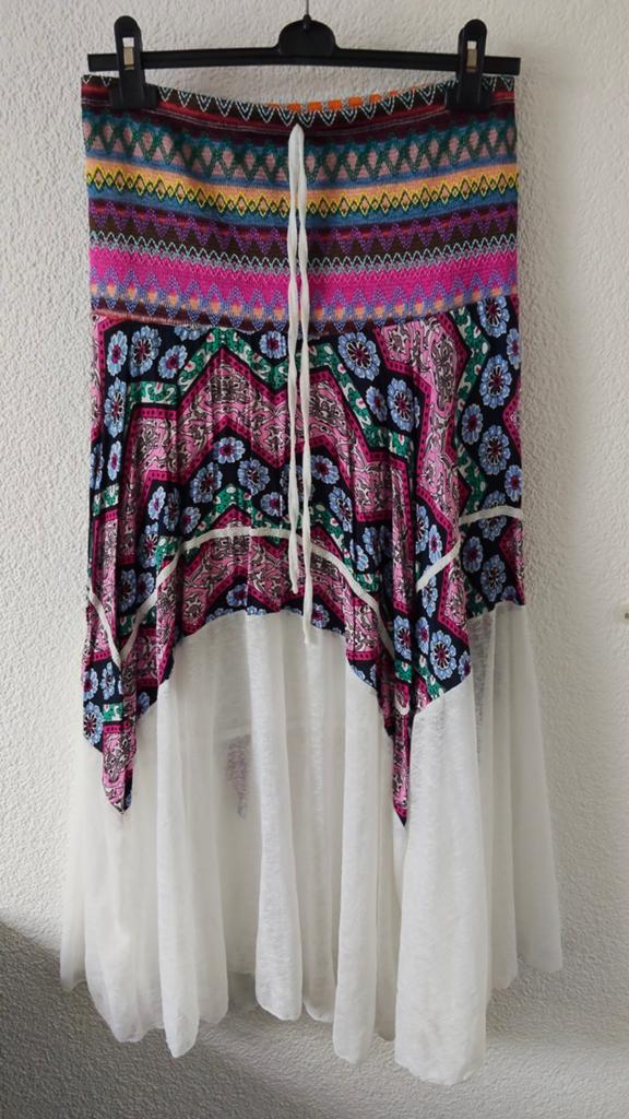 Boho Hippie Maxi Rok met Print en Voering - Maat L/XL, Overige kleuren, Maat 42/44 (L), Ophalen of Verzenden, Onbekend