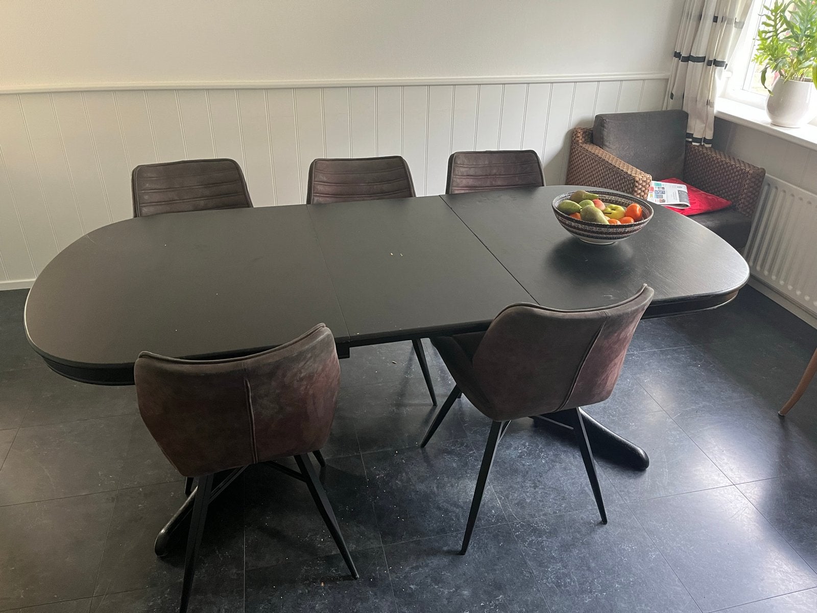 Uitschuifbare eettafel