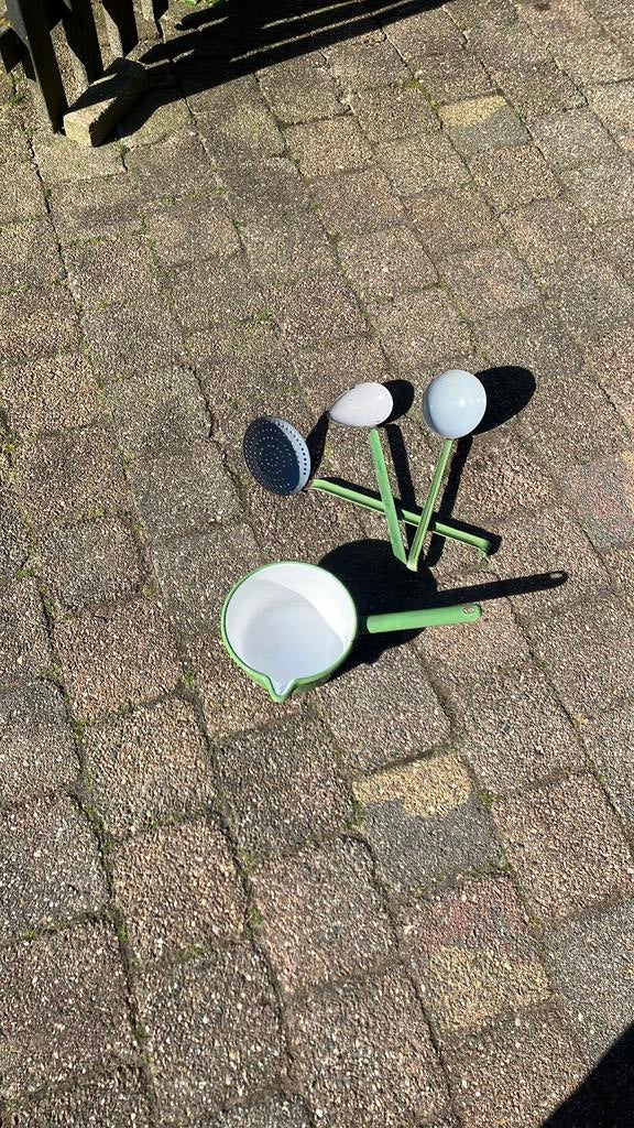 Emaille groen keuken, Huis en Inrichting, Keuken | Keukenbenodigdheden, Ophalen of Verzenden