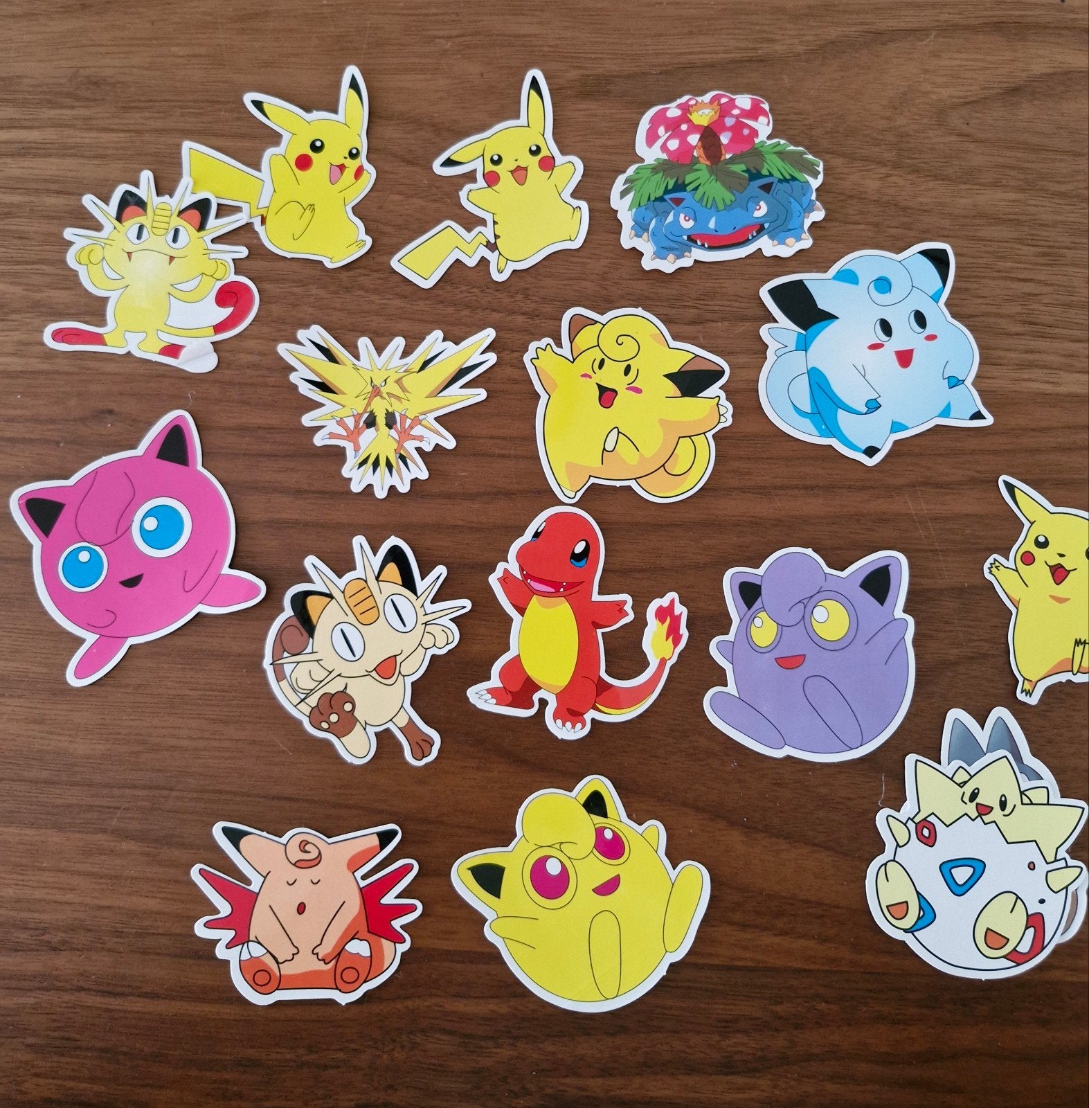 575 Pokémon Sticker Set - Diverse Karakters 15 stuks, Ophalen of Verzenden, Nieuw, Strip of Tekenfilm