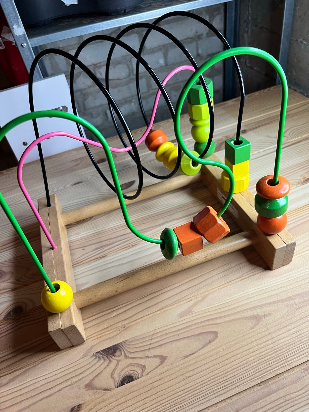 Houten kralenframe / kralen spiraal, Ophalen, Gebruikt, Overige typen