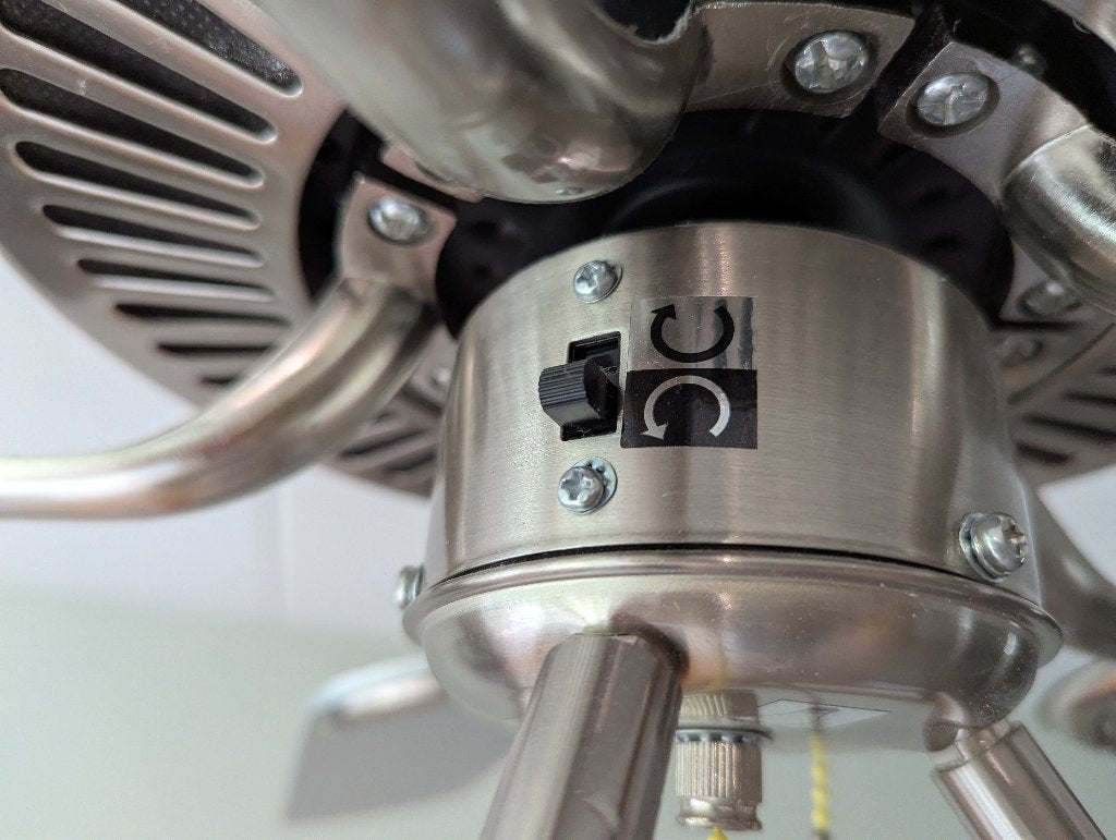 Foto 4 van Plafondventilator met verlichting - Zwart/Grijs bladen