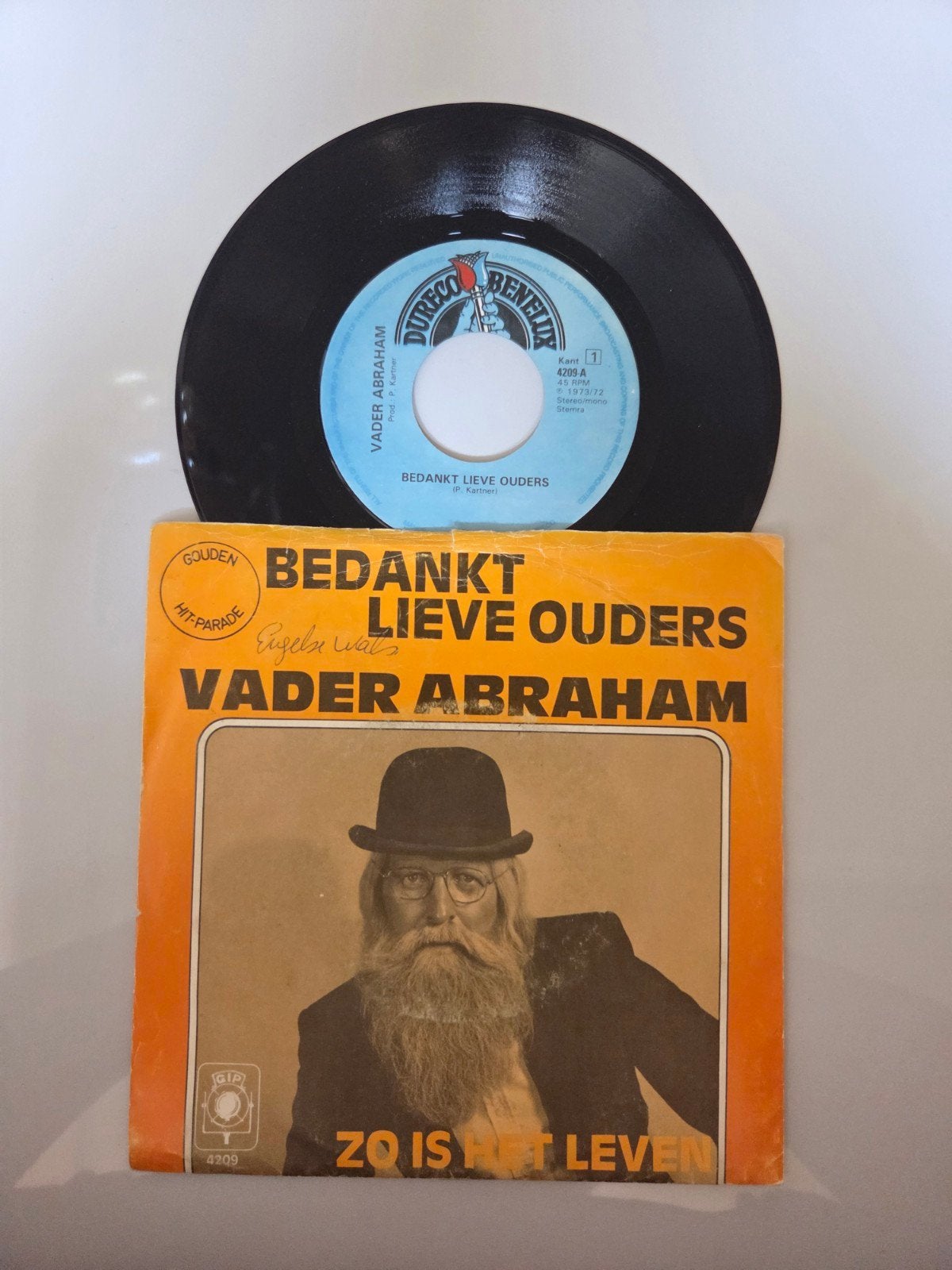 Vader Abraham - Bedankt lieve ouders, Cd's en Dvd's, Vinyl Singles, Ophalen of Verzenden, Gebruikt, 7 inch, Nederlandstalig