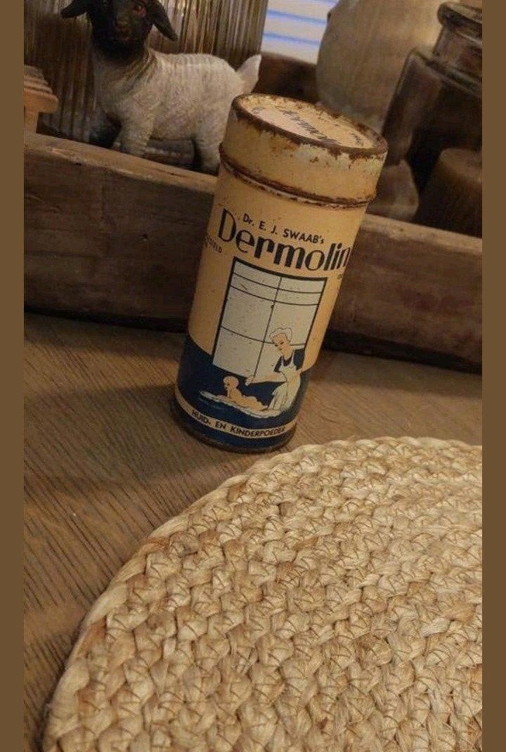 OUD BLIKJE  DERMOLIN HUID /kinder POEDER  DR SWAAB, Ophalen of Verzenden