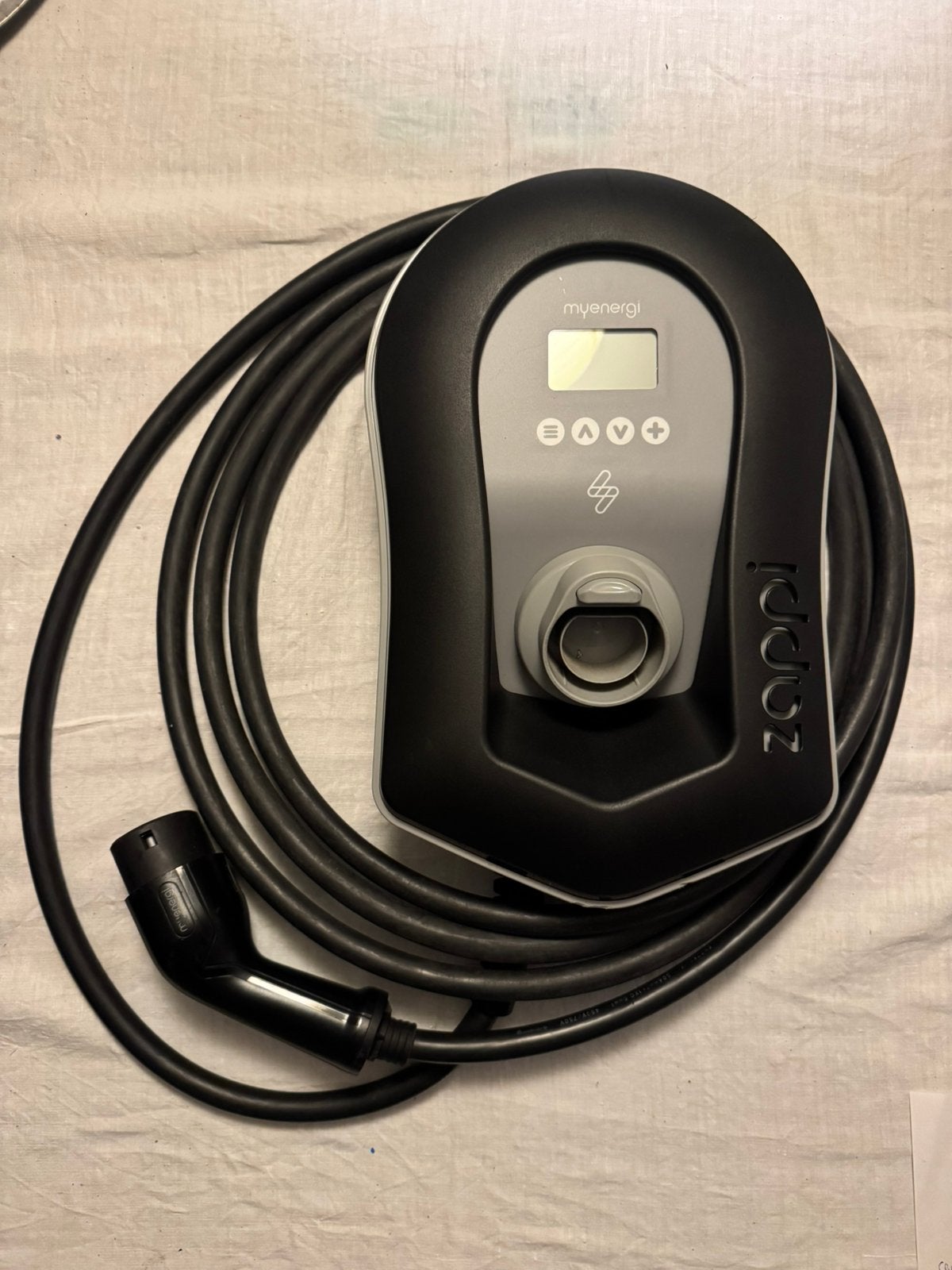MyEnergi Zappi V2.1, Zwart, 6,5m vaste kabel, Harvi & 3 CT-s, Auto diversen, Ophalen of Verzenden, Gebruikt, Laadpaal en Laadkabel