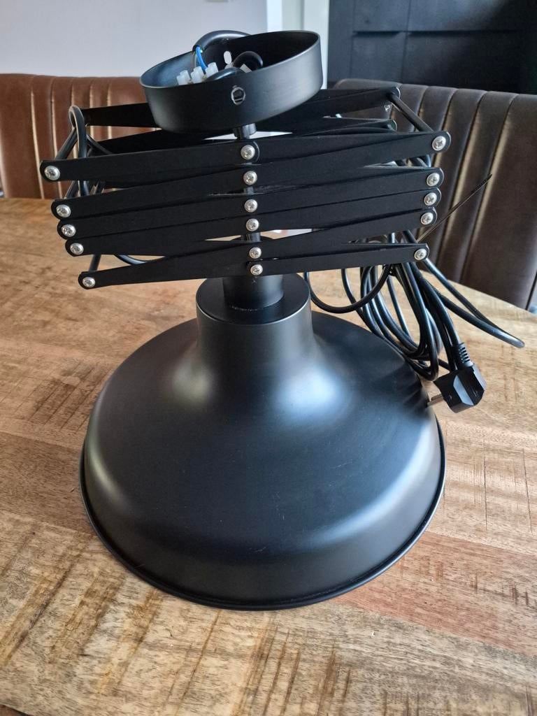Harmonica Hanglamp zwart zo goed als nieuw diameter 35cm, Ophalen of Verzenden, Zo goed als nieuw