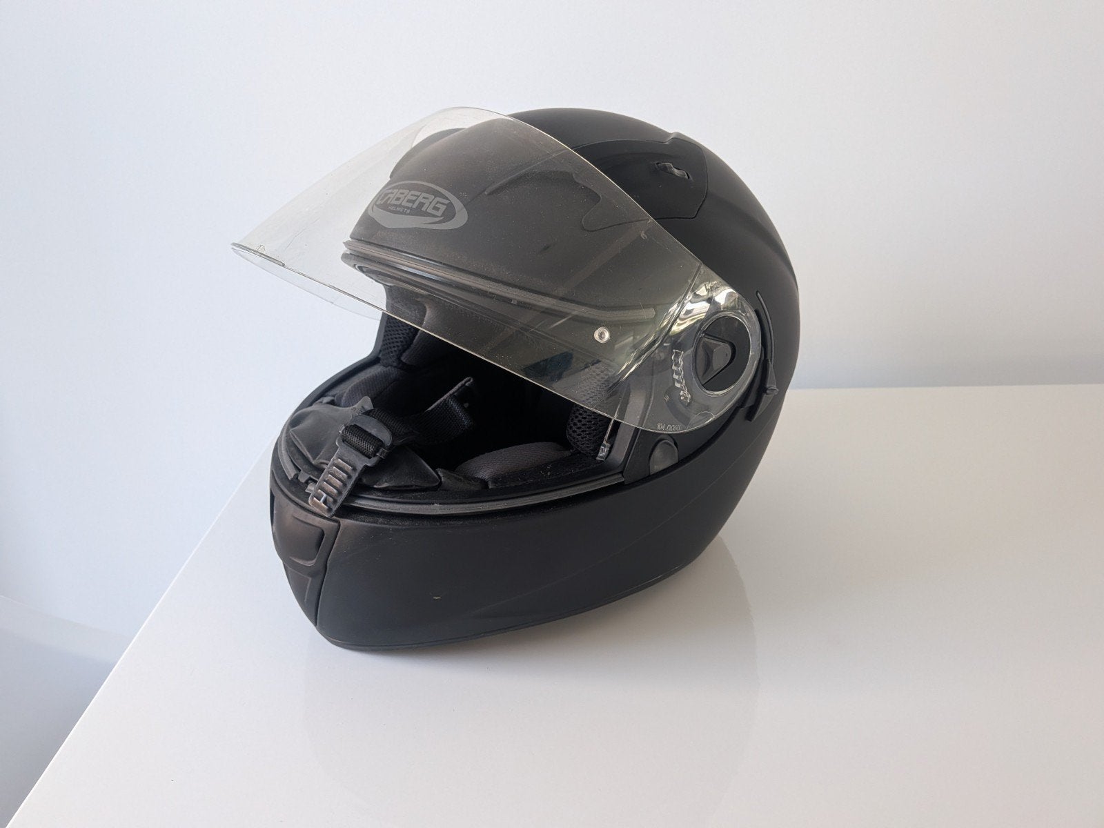 Motorhelm - Caberg - Zwart, Ophalen of Verzenden, Tweedehands, Integraalhelm, Caberg