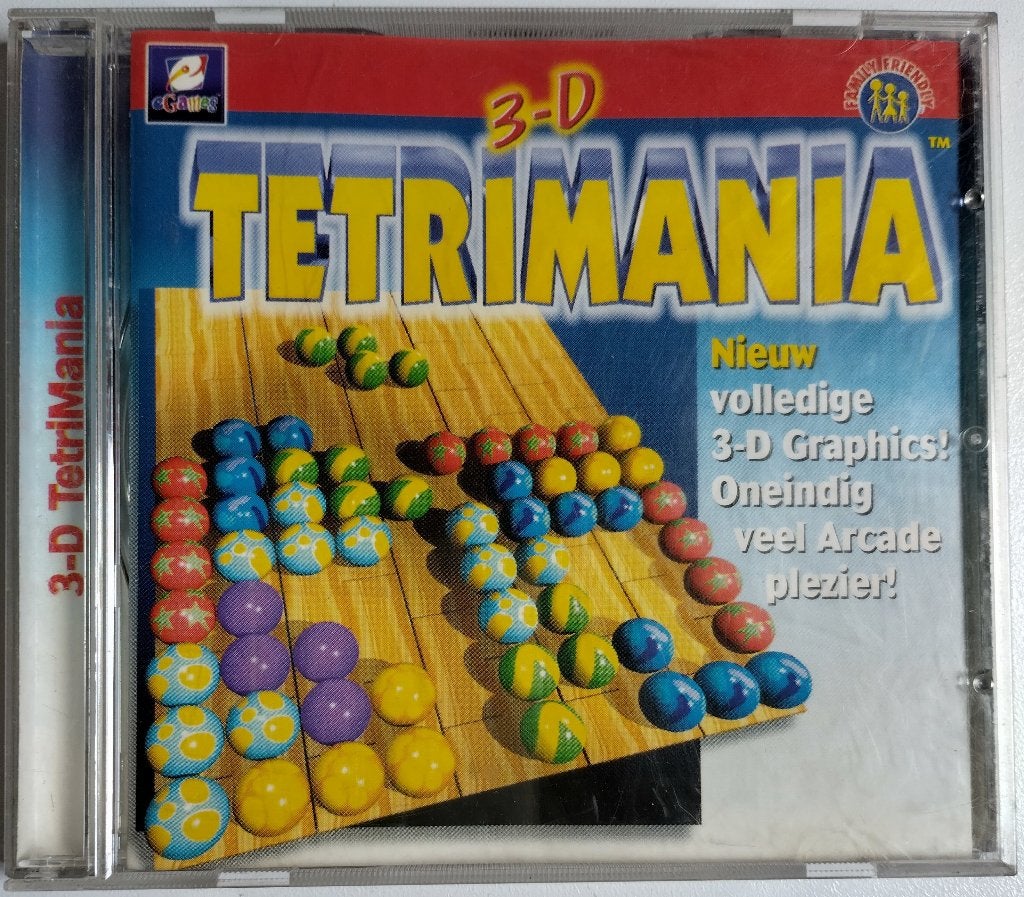 CD-rom 3-D Tetrimania (AL 1998 E-Games), Puzzel en Educatief, 1 speler, Ophalen of Verzenden, Zo goed als nieuw