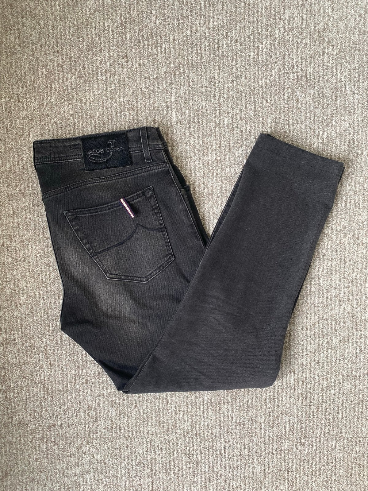 Jacob Cohën Jeans Type 622 - Zwart/Grijs - Maat W37, Ophalen of Verzenden, Zo goed als nieuw, Grijs, Overige jeansmaten