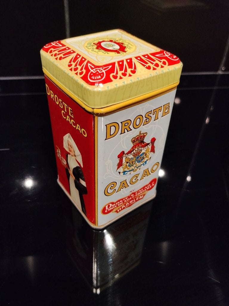 Droste blikje , antiek, Verzamelen, Ophalen of Verzenden, Gebruikt, Overige, Droste