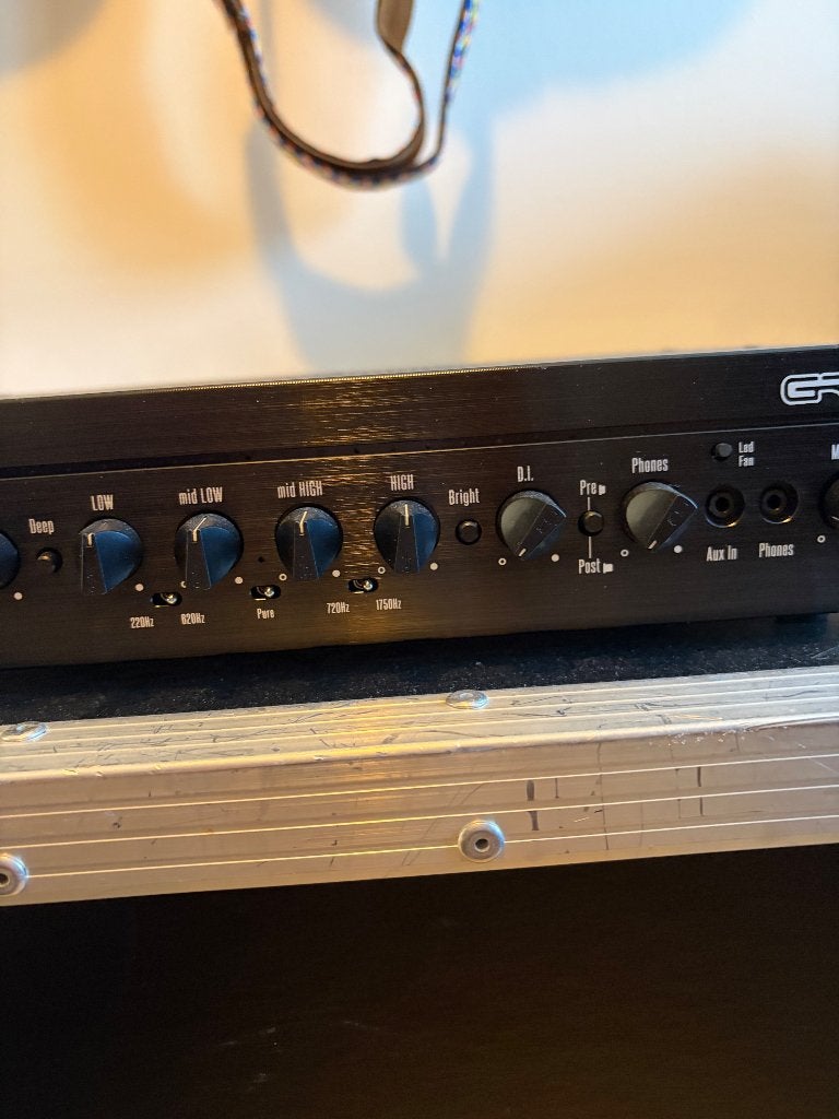 GR BASS Groove 12 basversterker + Ampeg Pro Neo 410 cabinet, Ophalen, Zo goed als nieuw, Basgitaar, 100 watt of meer