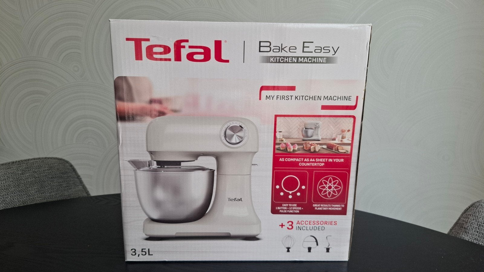 Tefal Bake Easy Keukenmachine - Nieuw in doos, Ophalen, Nieuw, Vaatwasserbestendig, 3 snelheden of meer