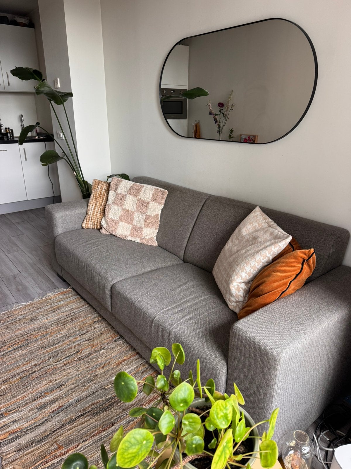 Bank, Huis en Inrichting, Banken | Bankstellen, Ophalen, Gebruikt, Driepersoons, 75 tot 100 cm