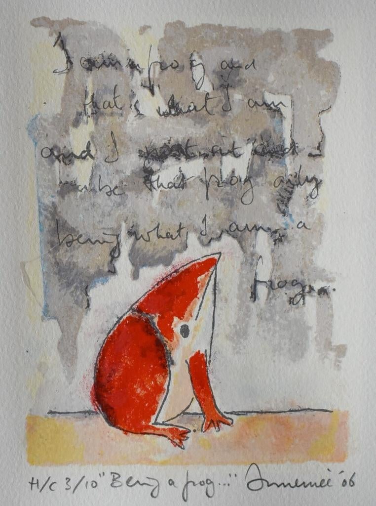Hans Innemee - Being a frog  € 125, Antiek en Kunst, Ophalen of Verzenden